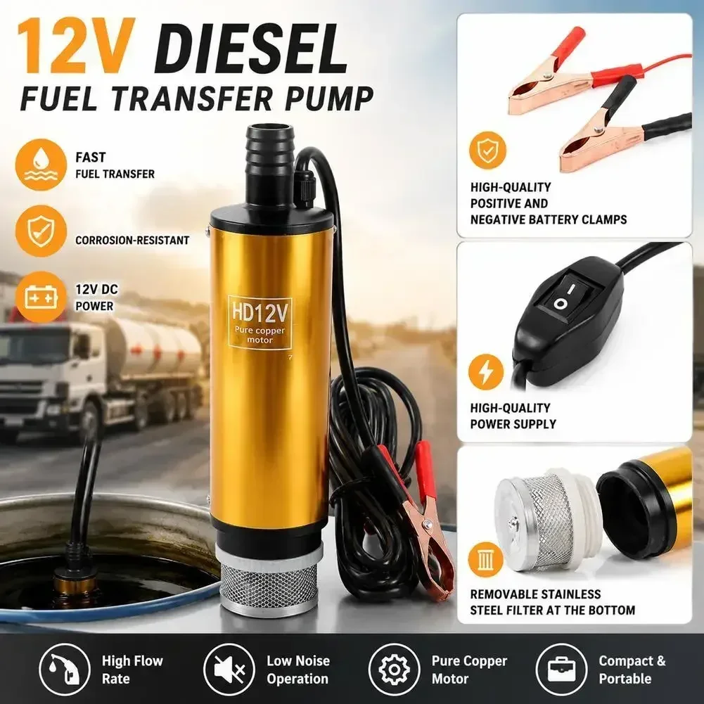 Diesel Water Pump - 1-3pc Car Oil Change Fuel Pump
