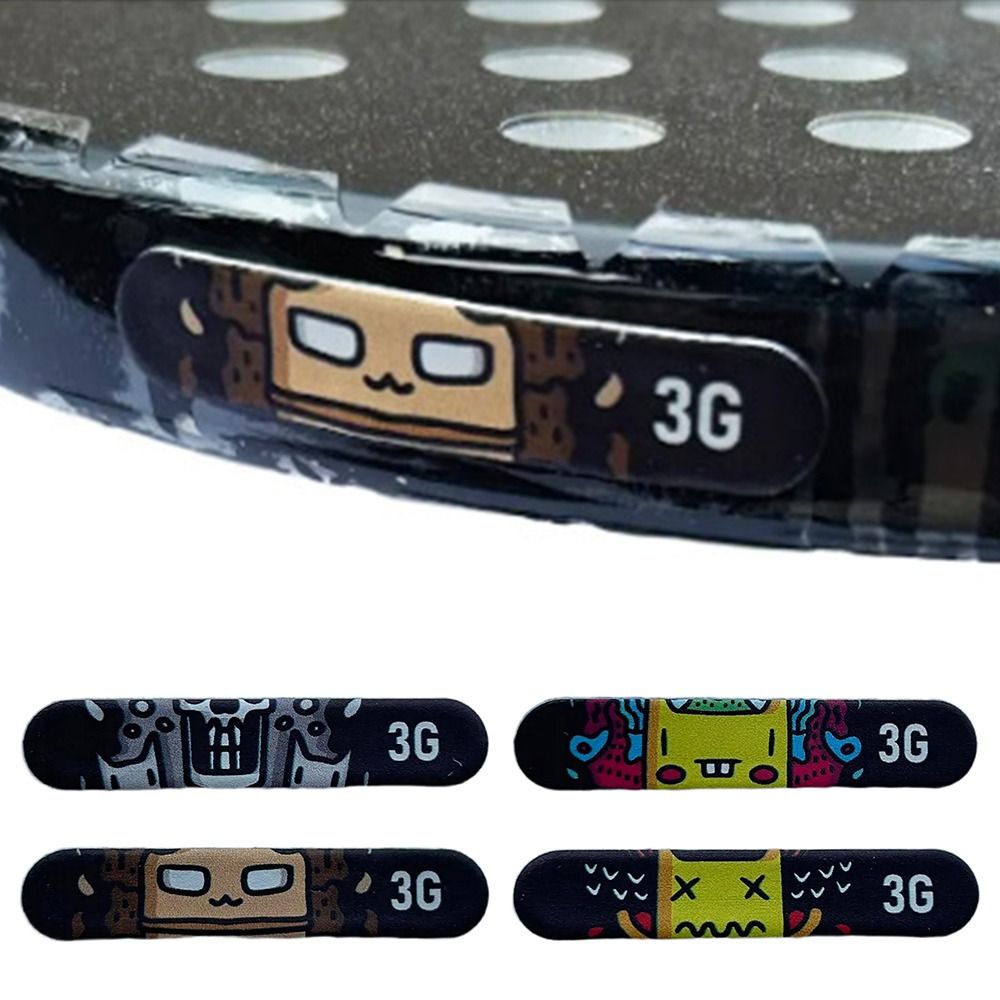 Heavy Equipment Stickers - 6PCS Cartoon Tennis Racket Weighted Sticker