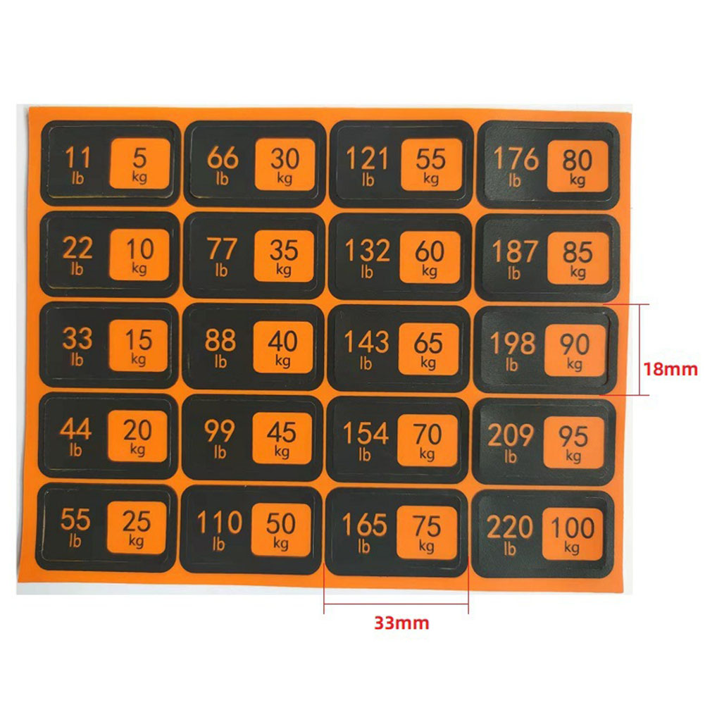 Weight Stickers Self-Adhesive  - Heavy Equipment Stickers 评论和价格