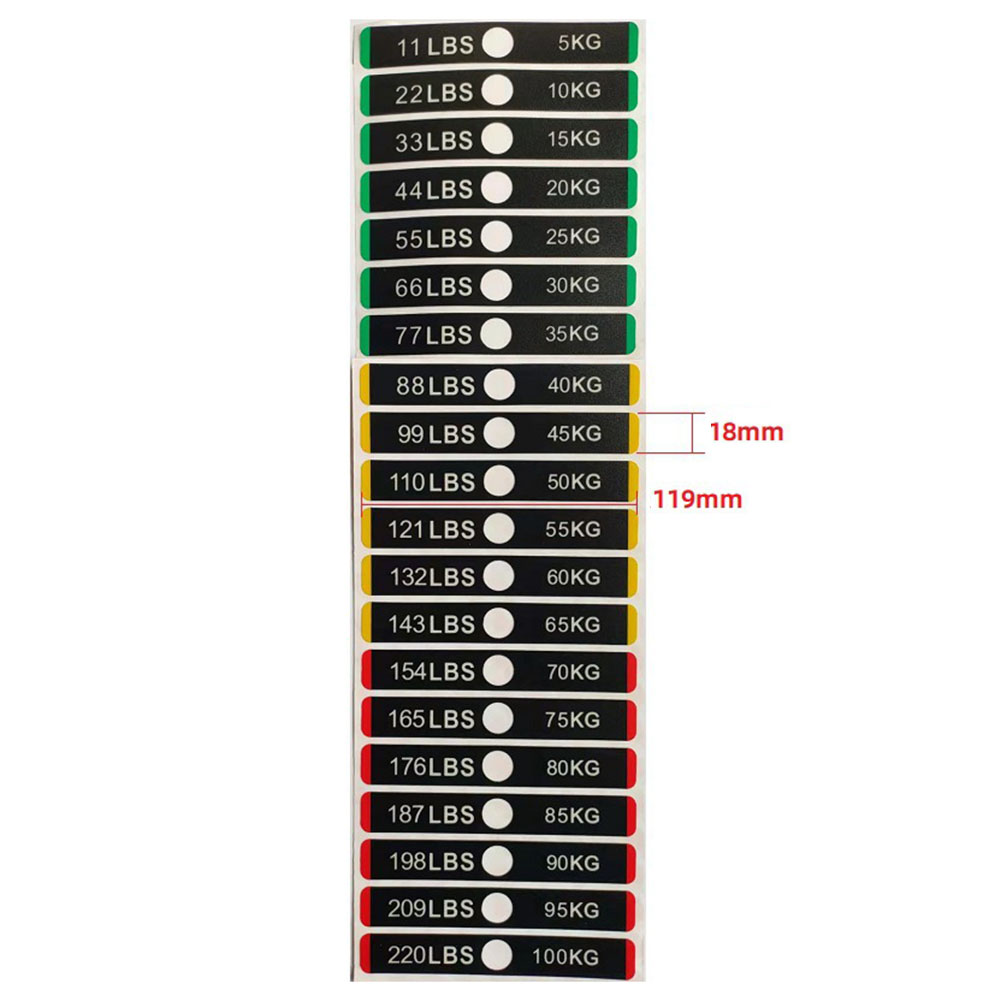 Weight Stickers Self-Adhesive  - Heavy Equipment Stickers 评论和价格